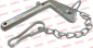 Preview: 104394 Steckbolzen 20x85mm verzinkt und gebohrt